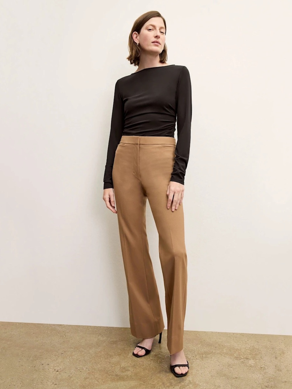 M.M. LaFleur The Percy Stretch Top - Italian Jersey - Black